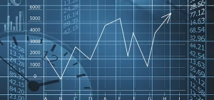 A rising financial growth chart